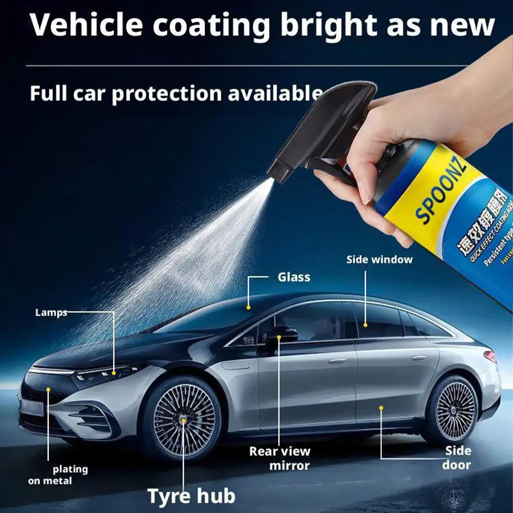 120/500ml Car Coating Spray Nano Ceramic Quick Effect Coating Agent Spray Quick Coat Wax Polish Spray Protection Car Coating