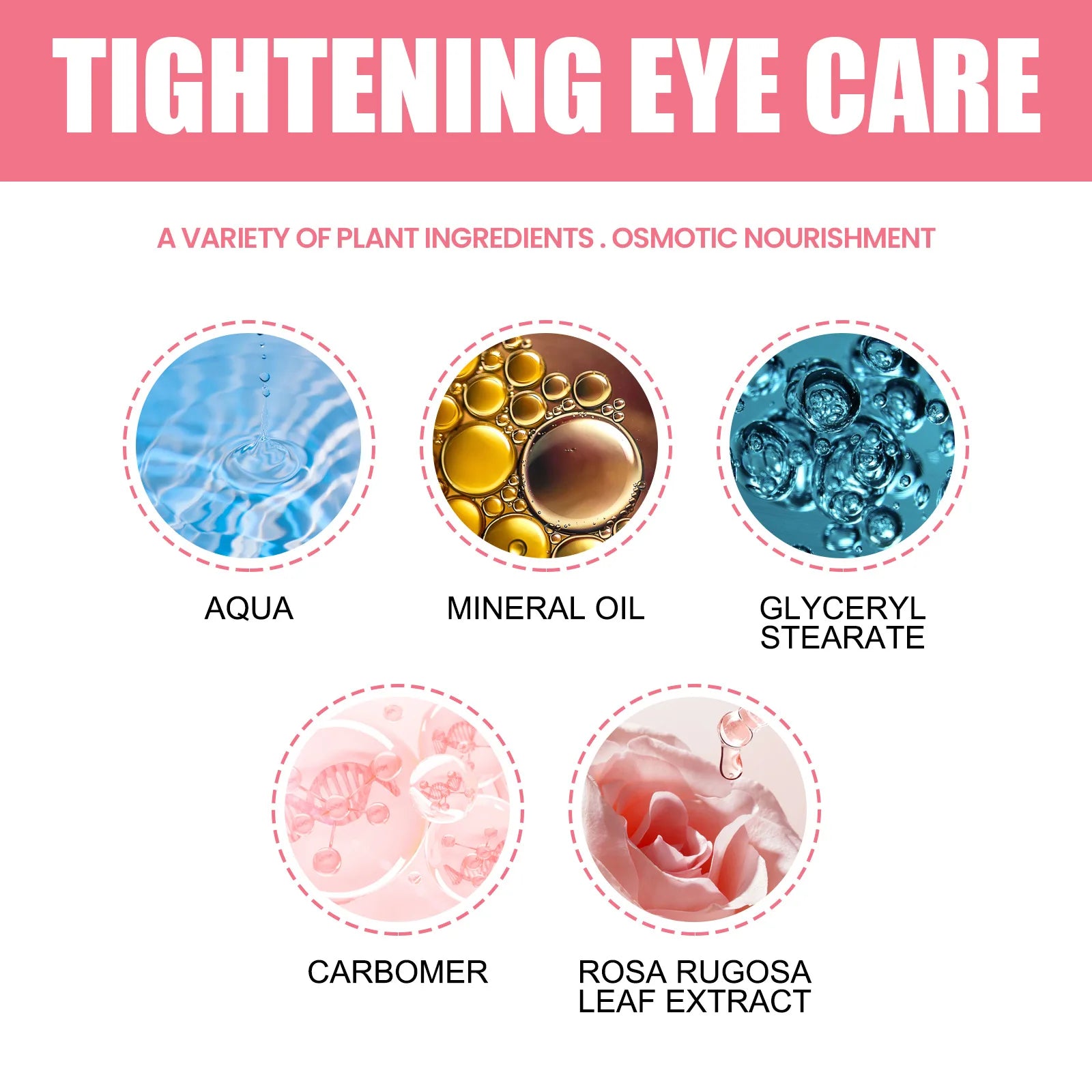 Women Extra Renewing Rosehip Eye Balm Face Lifting Moisturizing Balm Stick Fine Lines Removal Hyaluronic around the Eye Care15ml
