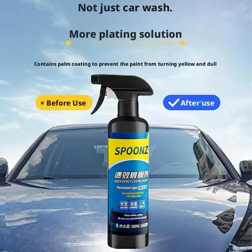 120/500ml Car Coating Spray Nano Ceramic Quick Effect Coating Agent Spray Quick Coat Wax Polish Spray Protection Car Coating