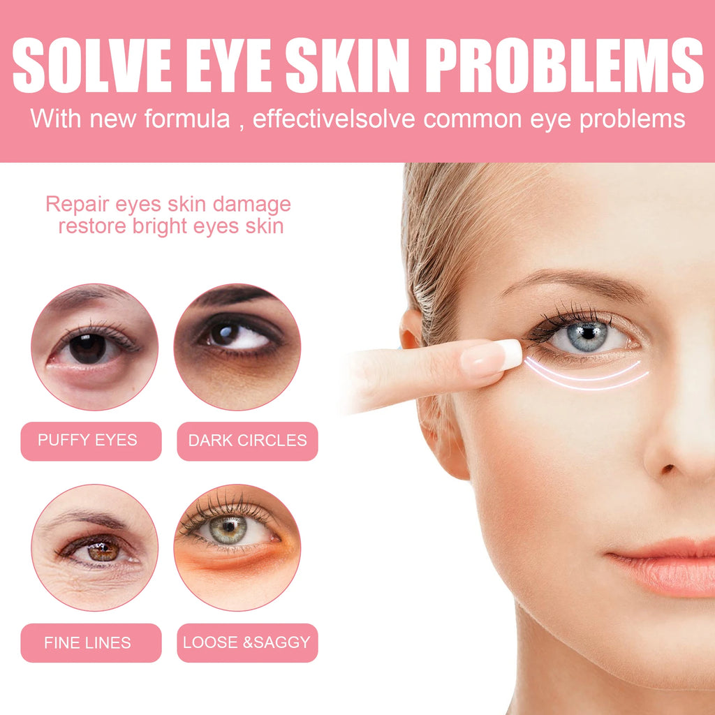 Women Extra Renewing Rosehip Eye Balm Face Lifting Moisturizing Balm Stick Fine Lines Removal Hyaluronic around the Eye Care15ml