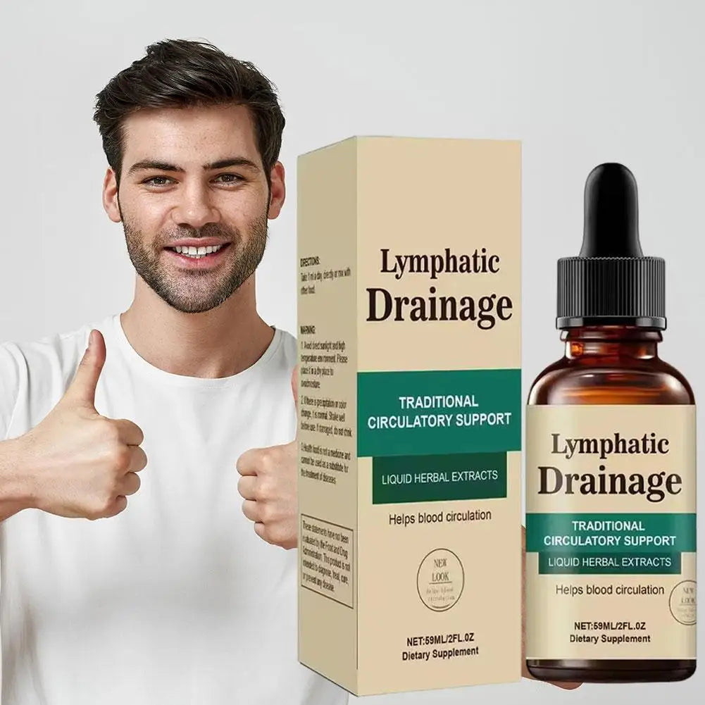 1-10X Lymphatic Drainage Drops - Natural Herbal Formula Helps Body Detoxify Reduces Edema And Discomfort Unisex Body Daily Care