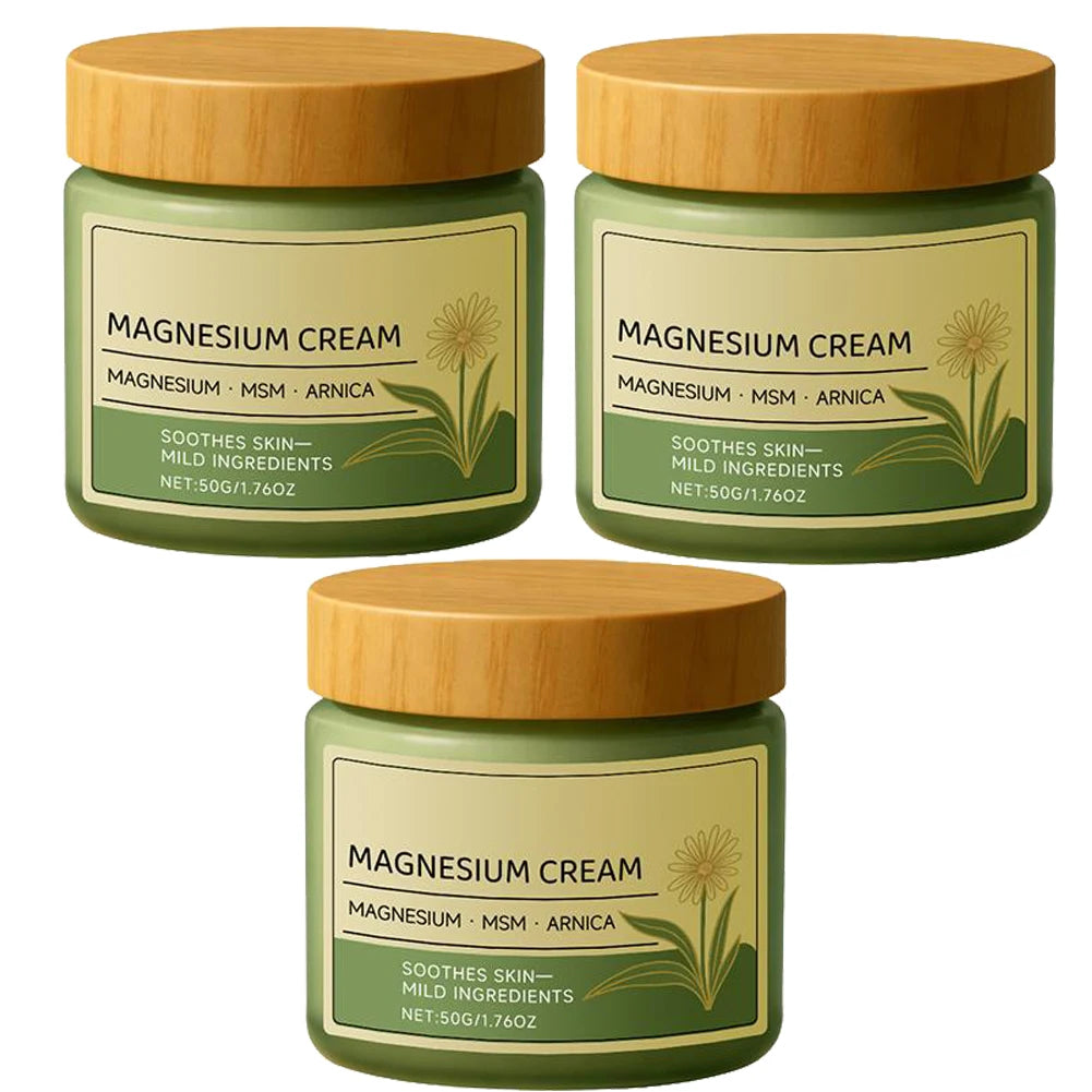 Nerve Total Relief Magnesium Cream Body Care Cream Deep Hydration Soothing Balm for Knees Muscles External Massage Care Lotion