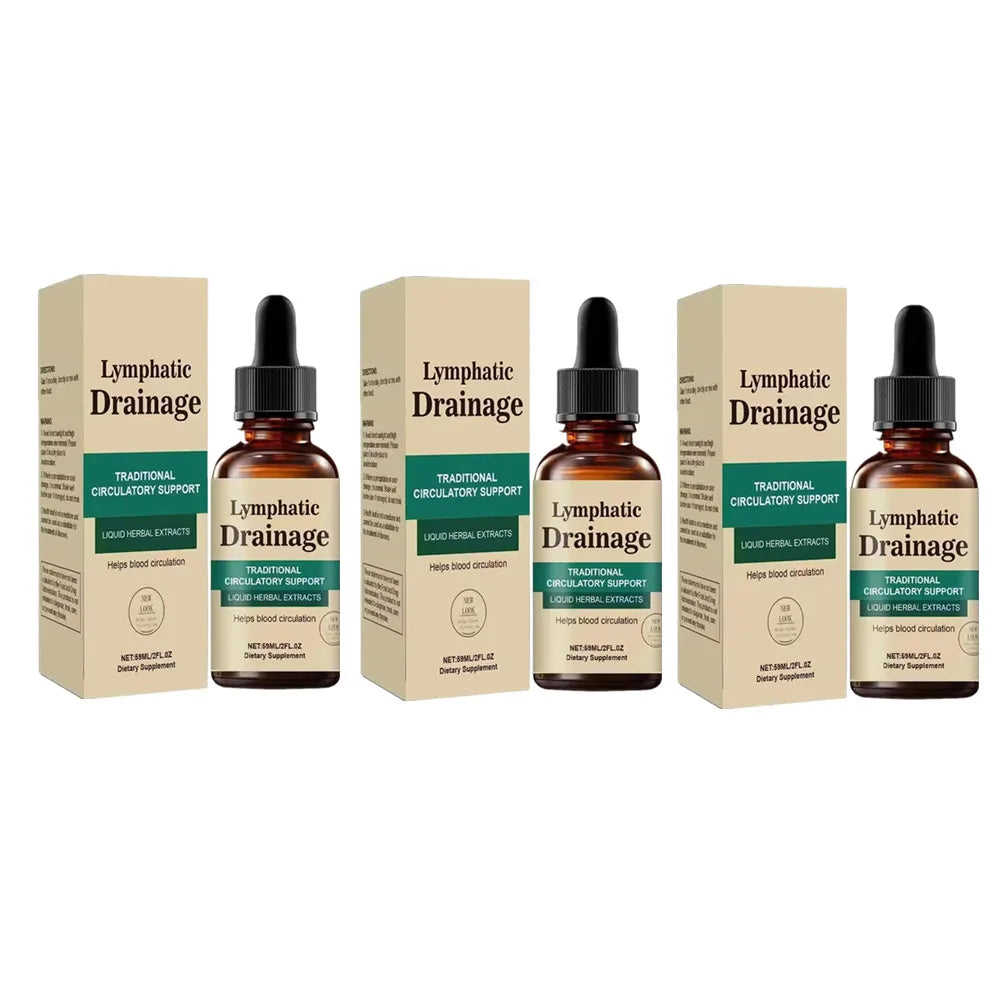 1-10X Lymphatic Drainage Drops - Natural Herbal Formula Helps Body Detoxify Reduces Edema And Discomfort Unisex Body Daily Care