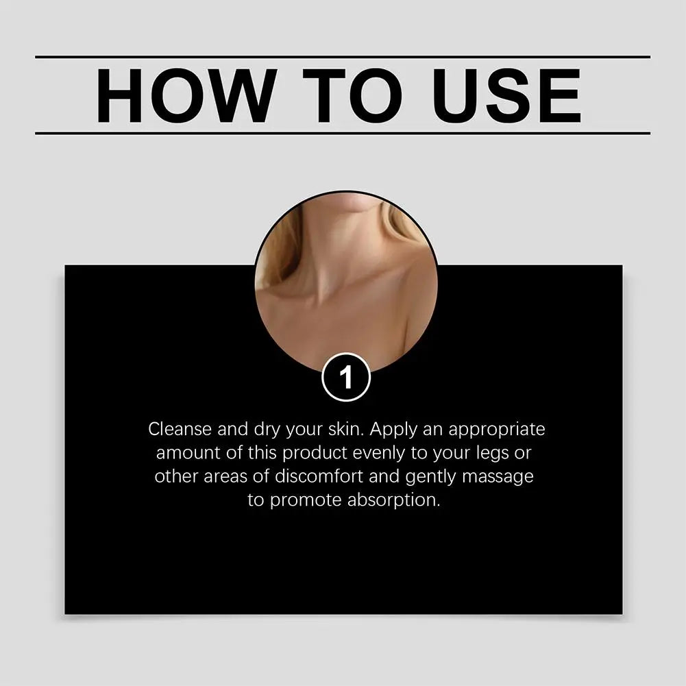 Nerve Total Relief Magnesium Cream Body Care Cream Deep Hydration Soothing Balm for Knees Muscles External Massage Care Lotion