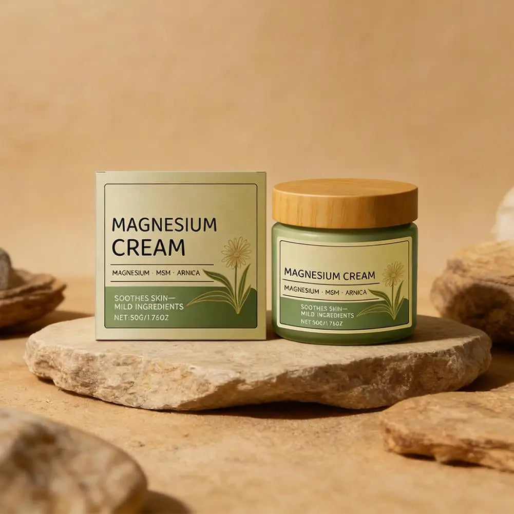 Nerve Total Relief Magnesium Cream Body Care Cream Deep Hydration Soothing Balm for Knees Muscles External Massage Care Lotion