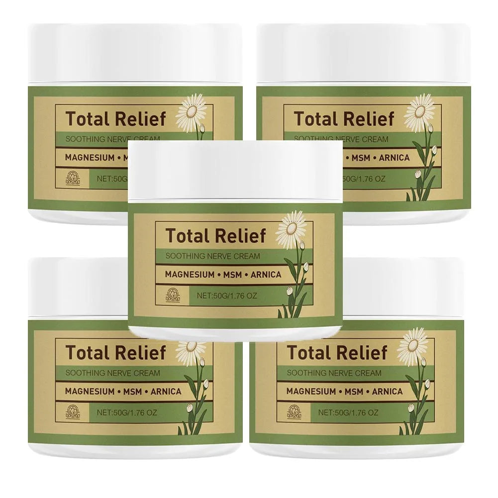 Nerve Total Relief Magnesium Cream Body Care Cream Deep Hydration Soothing Balm for Knees Muscles External Massage Care Lotion