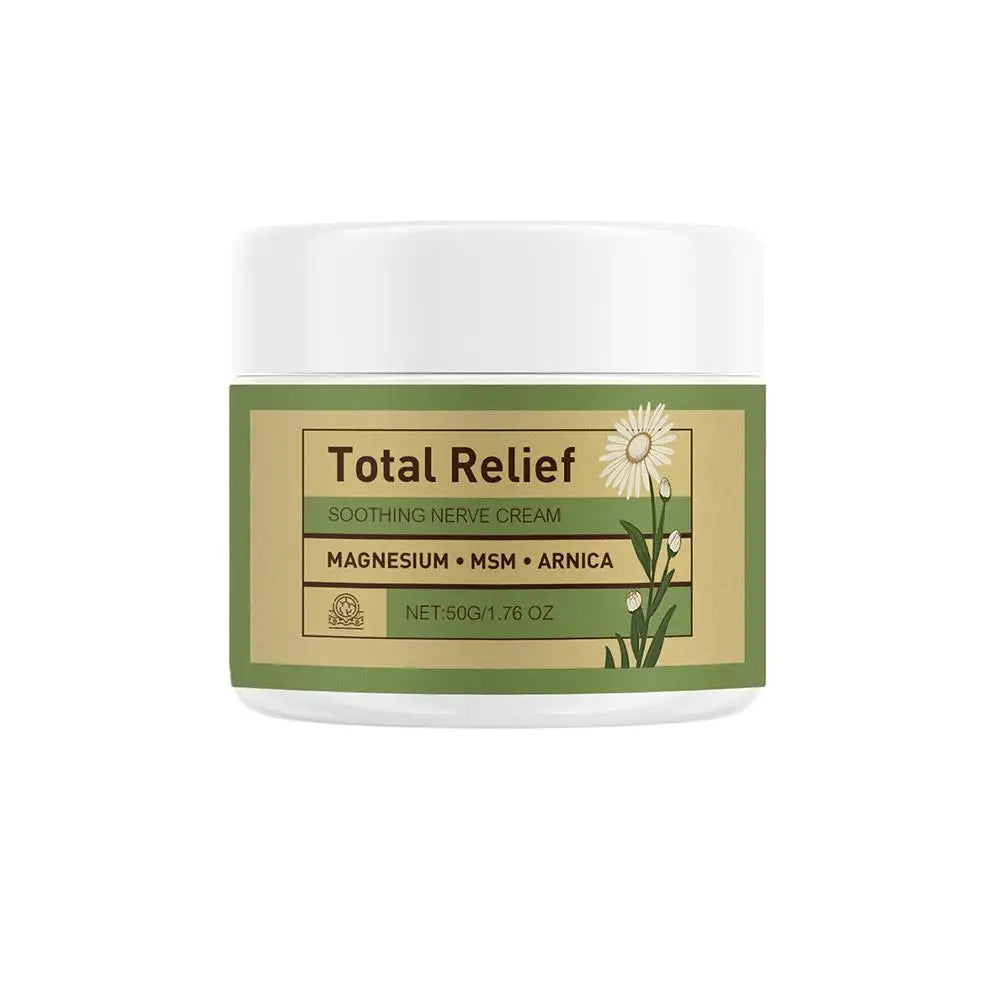 Nerve Total Relief Magnesium Cream Body Care Cream Deep Hydration Soothing Balm for Knees Muscles External Massage Care Lotion
