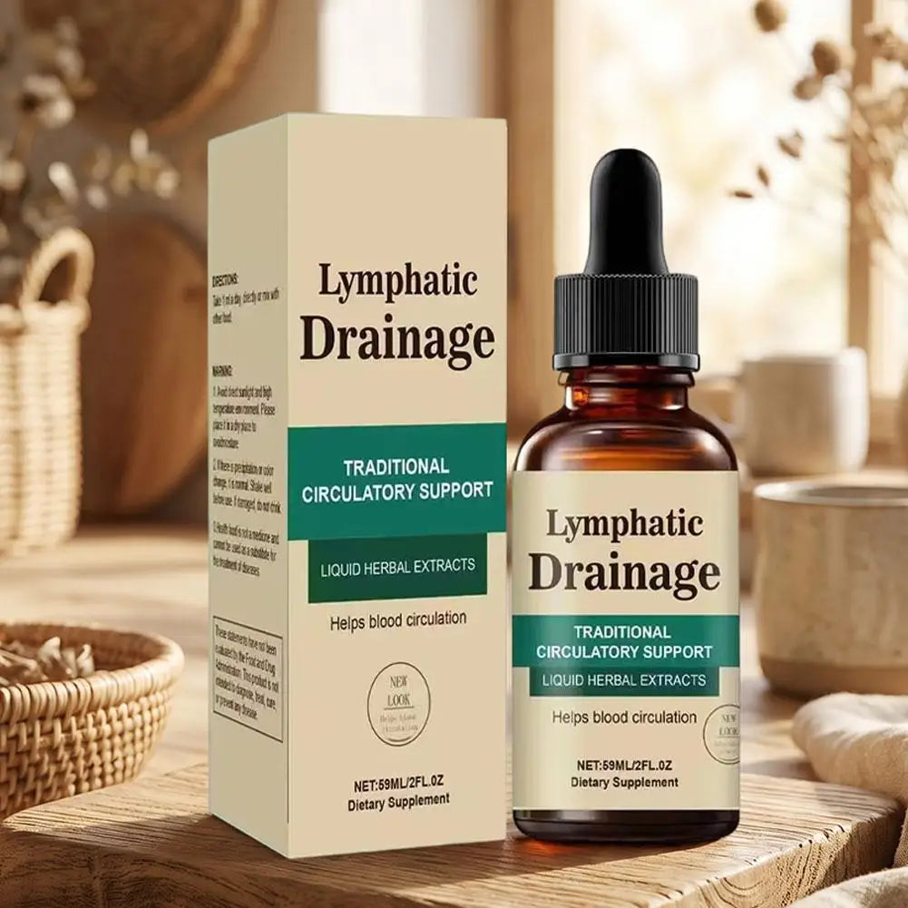 1-10X Lymphatic Drainage Drops - Natural Herbal Formula Helps Body Detoxify Reduces Edema And Discomfort Unisex Body Daily Care