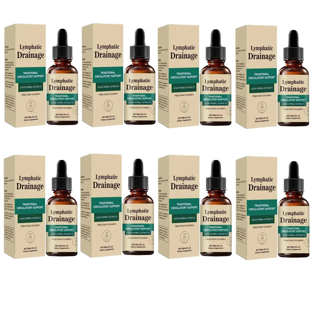 1-10X Lymphatic Drainage Drops - Natural Herbal Formula Helps Body Detoxify Reduces Edema And Discomfort Unisex Body Daily Care