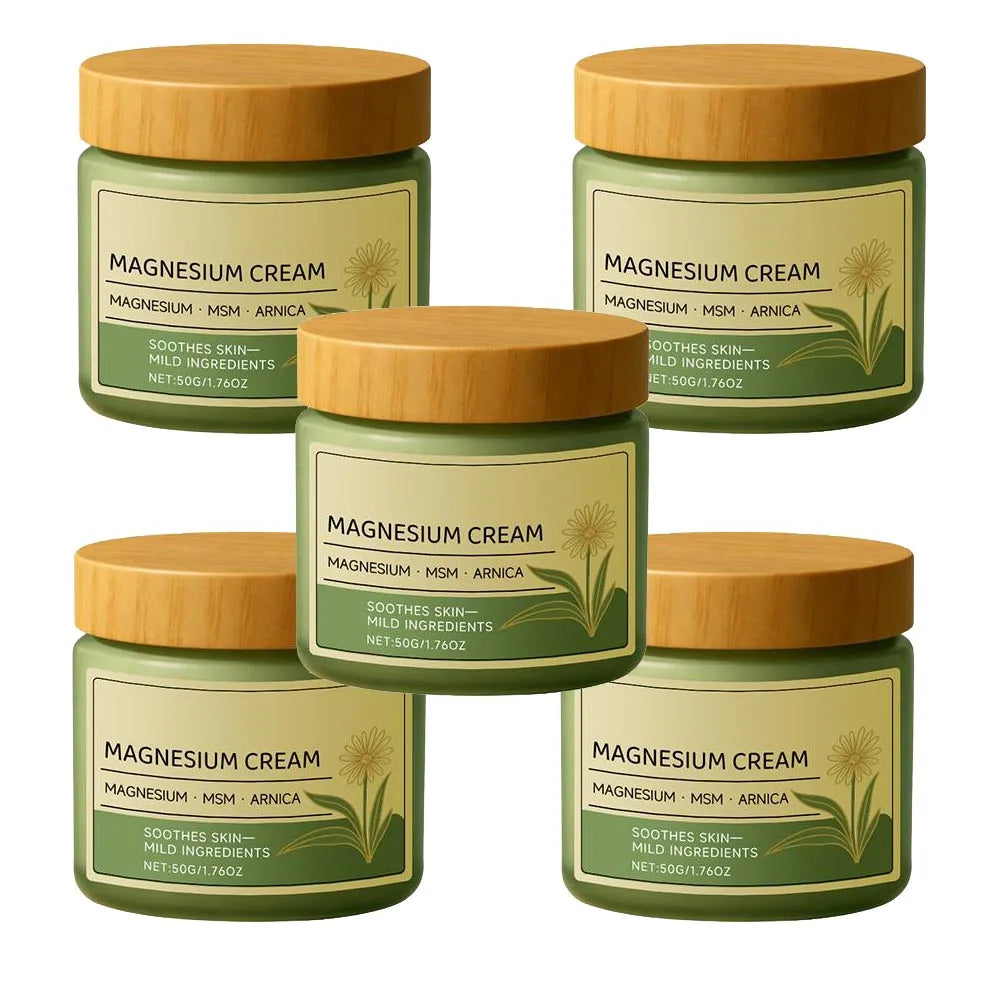 Nerve Total Relief Magnesium Cream Body Care Cream Deep Hydration Soothing Balm for Knees Muscles External Massage Care Lotion