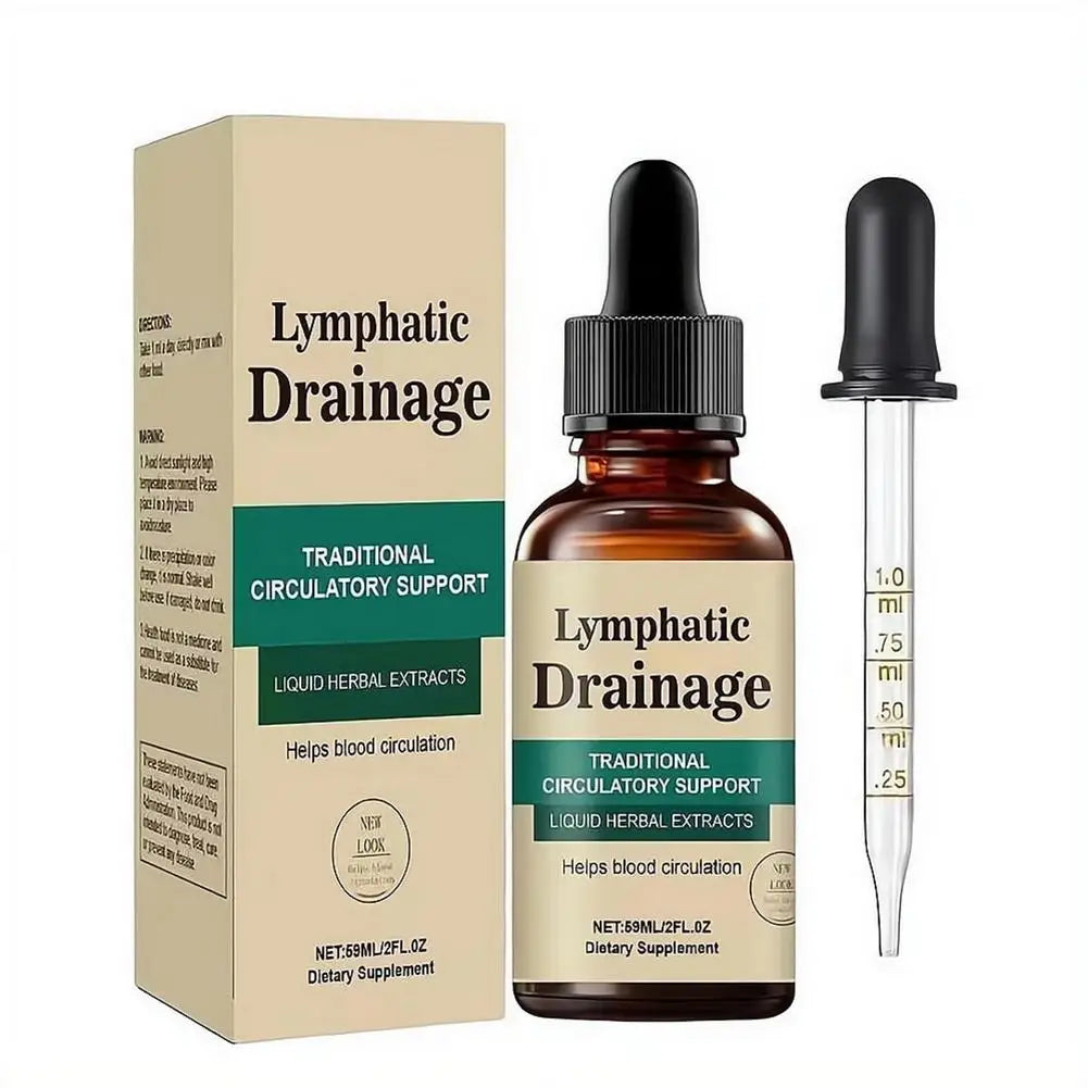 1-10X Lymphatic Drainage Drops - Natural Herbal Formula Helps Body Detoxify Reduces Edema And Discomfort Unisex Body Daily Care