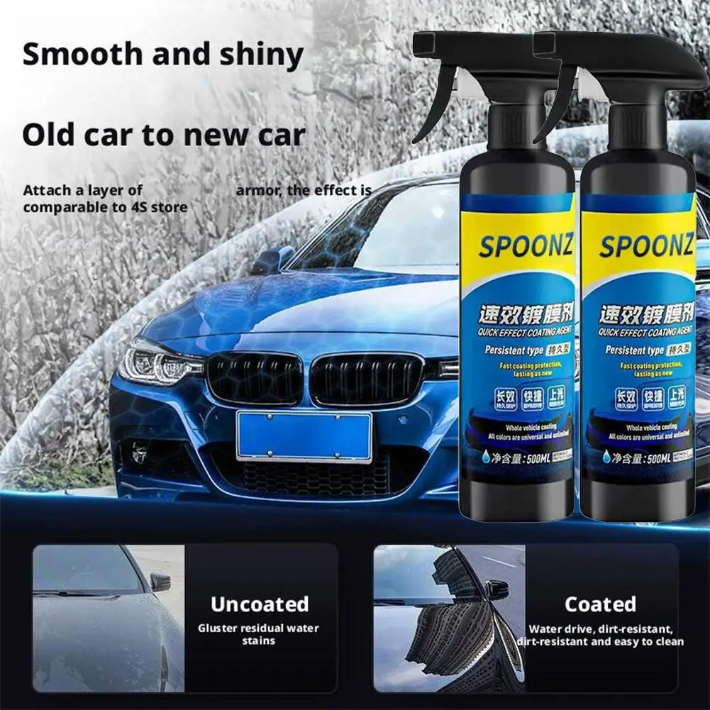 120/500ml Car Coating Spray Nano Ceramic Quick Effect Coating Agent Spray Quick Coat Wax Polish Spray Protection Car Coating