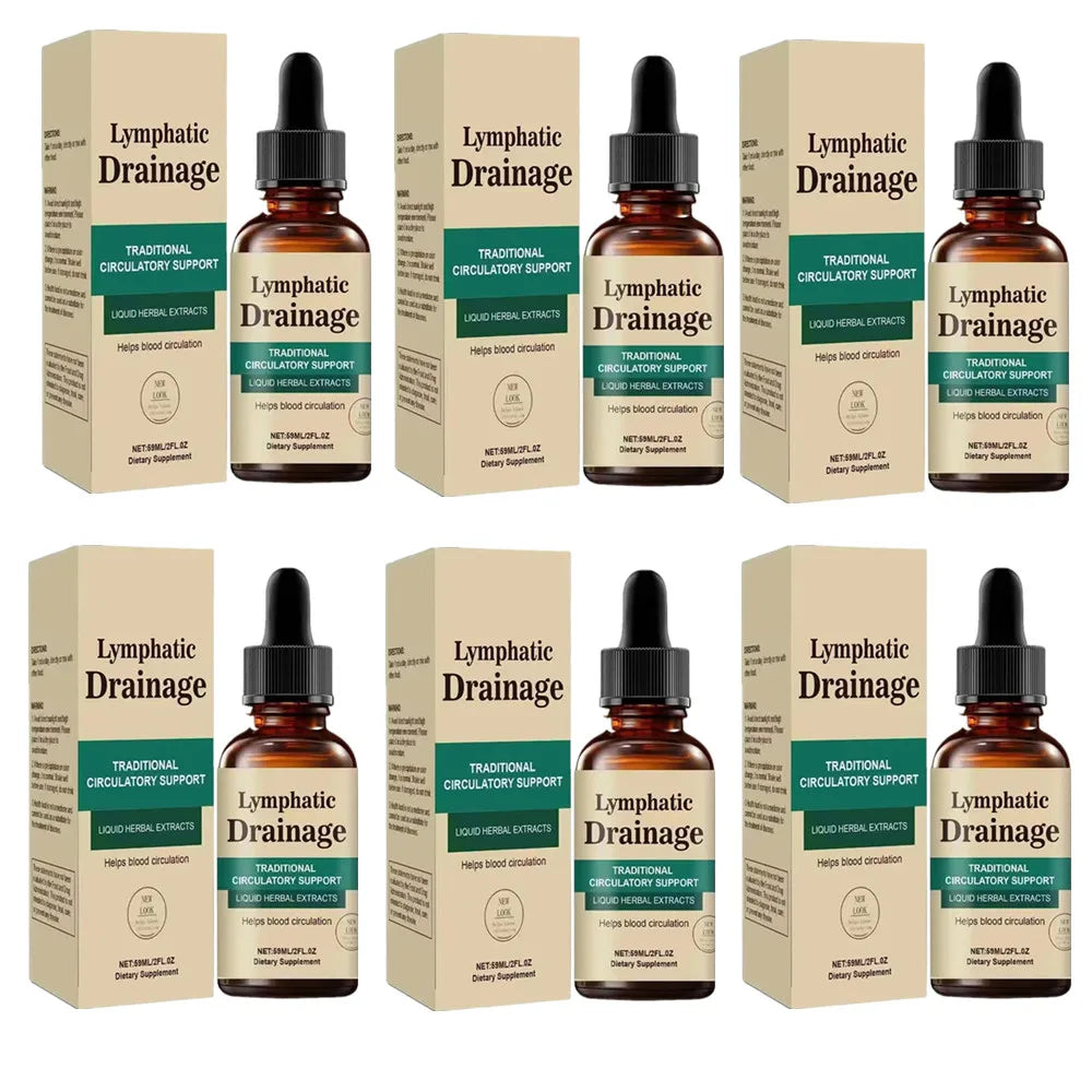 1-10X Lymphatic Drainage Drops - Natural Herbal Formula Helps Body Detoxify Reduces Edema And Discomfort Unisex Body Daily Care