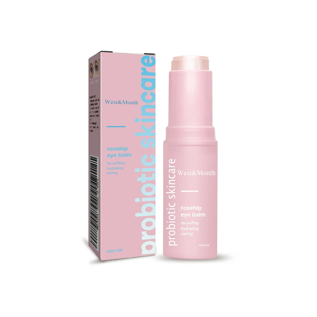 Women Extra Renewing Rosehip Eye Balm Face Lifting Moisturizing Balm Stick Fine Lines Removal Hyaluronic around the Eye Care15ml