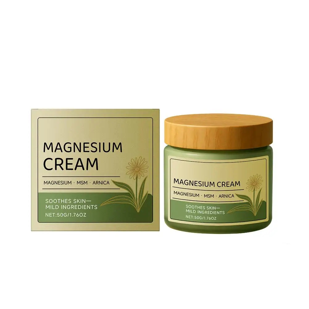 Nerve Total Relief Magnesium Cream Body Care Cream Deep Hydration Soothing Balm for Knees Muscles External Massage Care Lotion